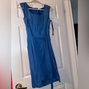 Calvin Klein Blue dress with tie for belt